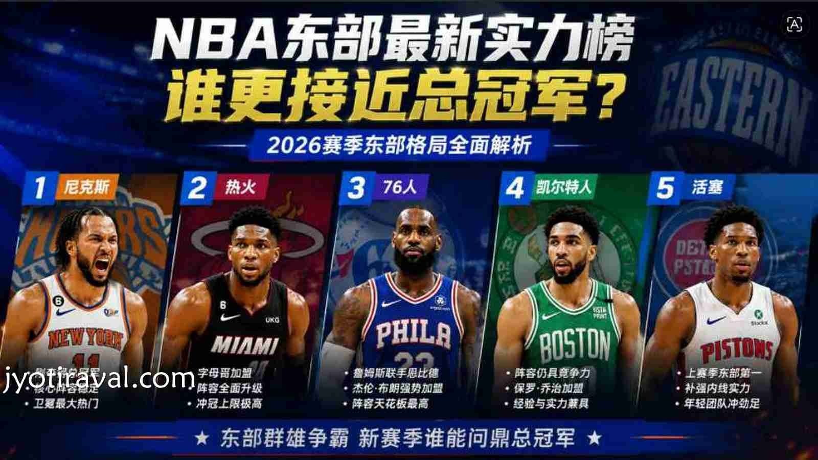 杏彩娱乐NBA东部实力榜：谁才是2026赛季最大冠军热门